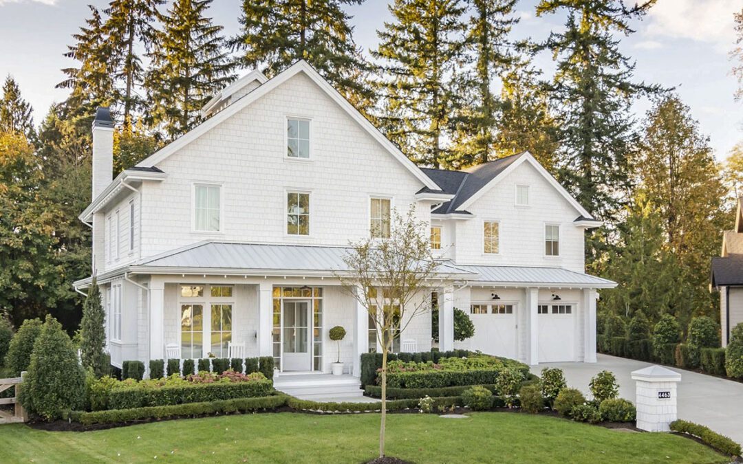 white painted house siding replacement