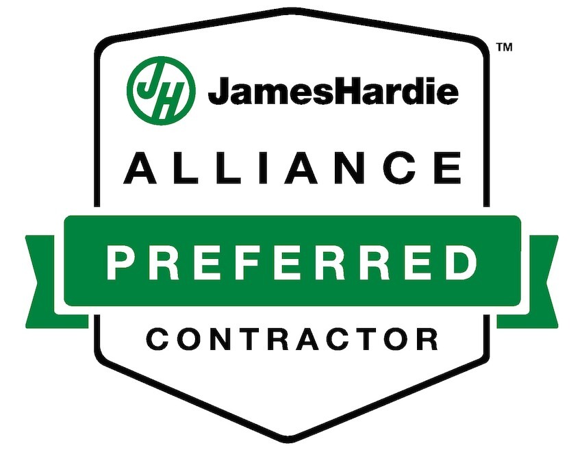 James Hardie Alliance Preferred Contractor 2025 logo<br />
